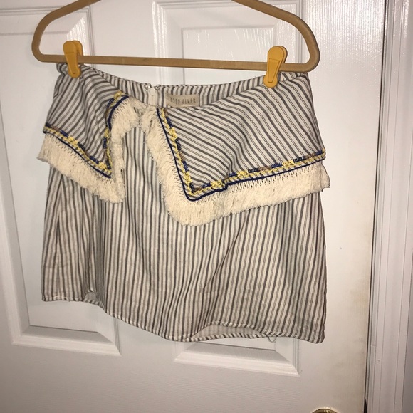 Moon River Dresses & Skirts - NWT Moon River Linen Boho Mini Skirt